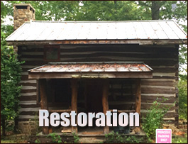 Historic Log Cabin Restoration  Cayce,  South Carolina